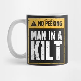 No Peeking | Man In A Kilt Mug